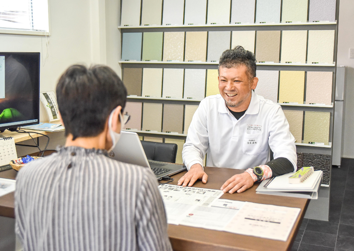 信頼ある打ち合わせ風景